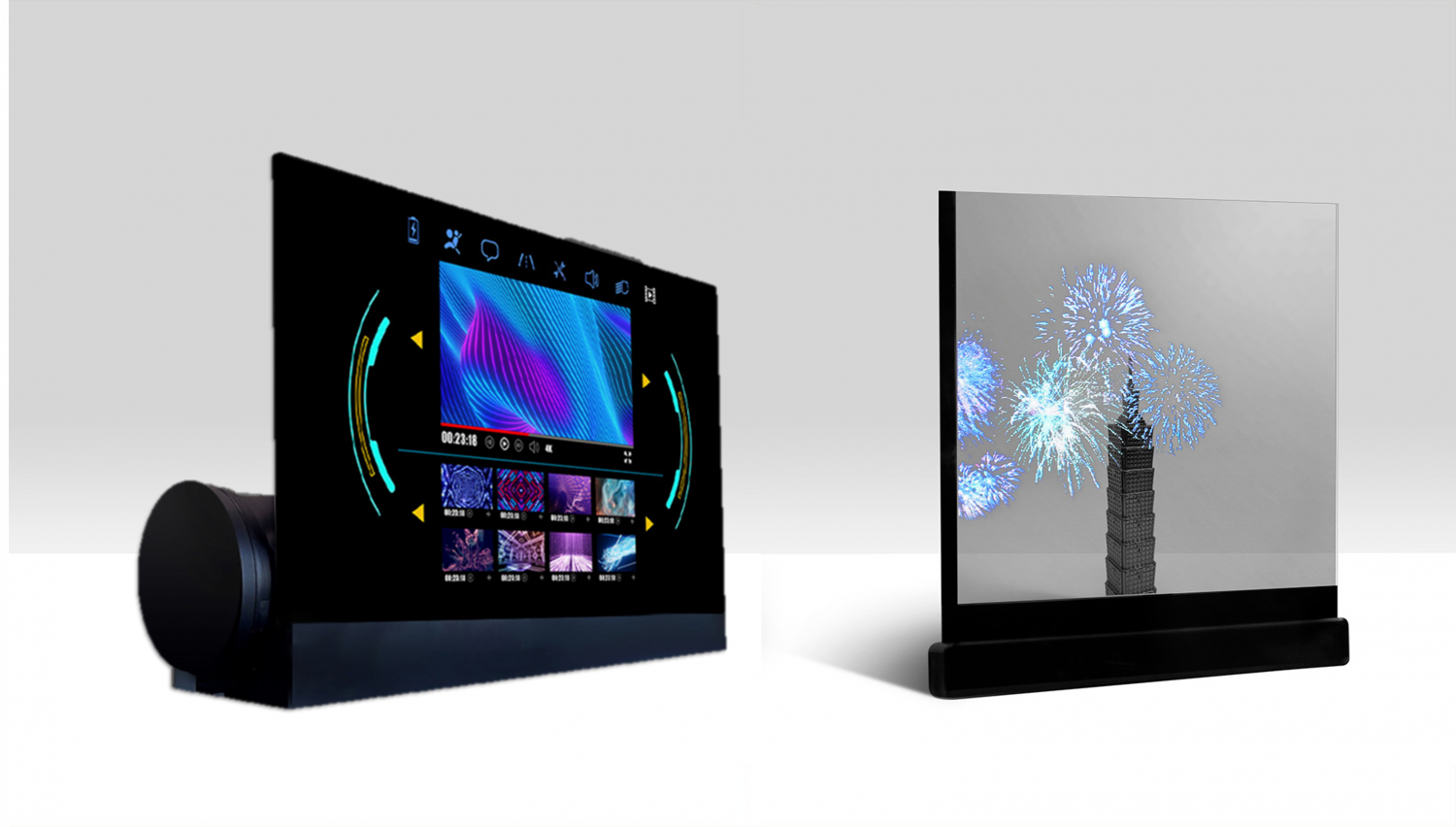 可卷式、折迭性、高透明